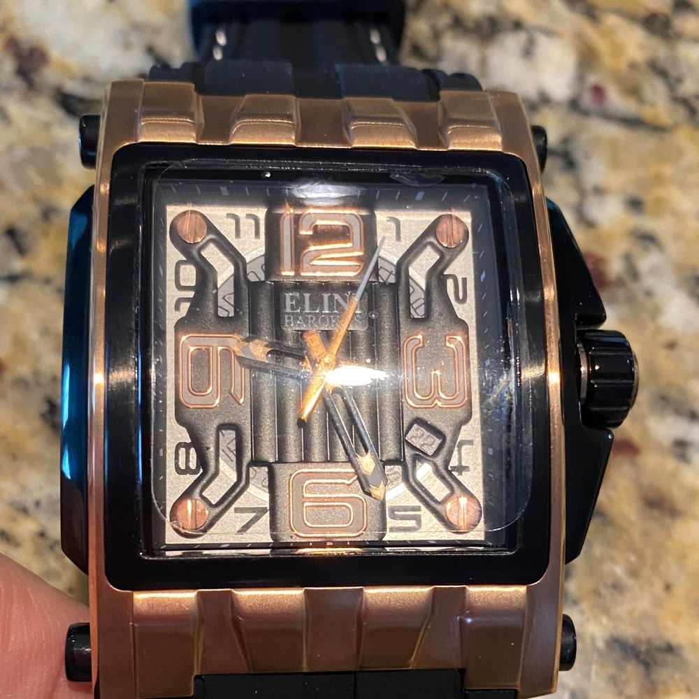 NEVER WORN Elini Barokas Captain Mens Swiss Quartz watch, model 20011